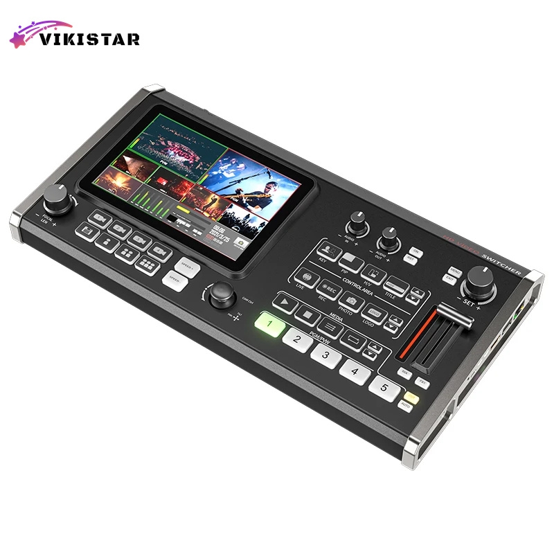 S04 PRO Mini 4 Channel SDI/HDMI Multistream Video Switcher  with PTZ Camera Control