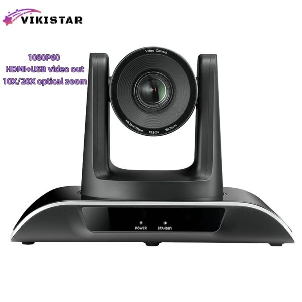 Vikistar PTZ Camera HDMI+USB 1080P60, 10X/20X Optic Zoom Lens