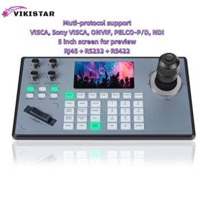 PTZ Camera Controller with 5 Inch Screen NDI supported