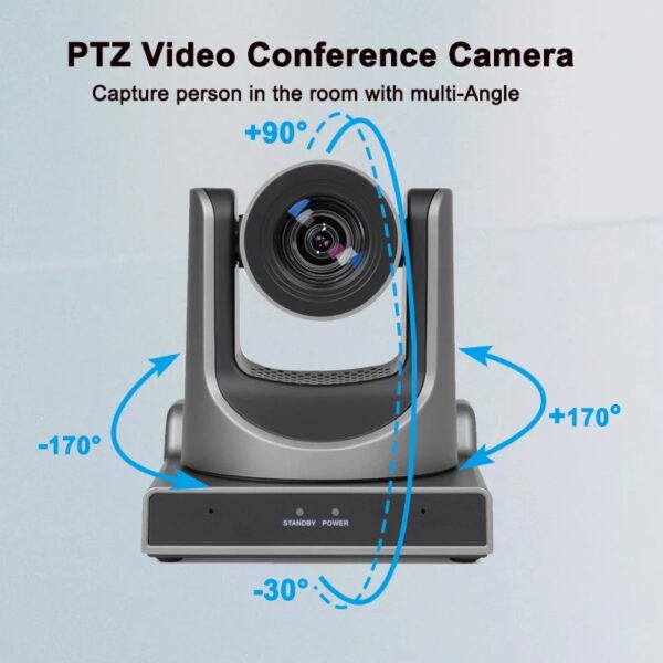 Vikistar AI Tracking PTZ Camera SDI+HDMI+USB+LAN 1080P60, 12X/20X/30 Optic Zoom Lens, NDI Optional - Image 5