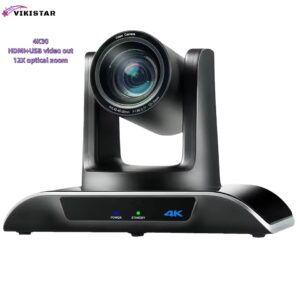 Vikistar PTZ Camera HDMI+USB 4K30, 12X Optic Zoom Lens